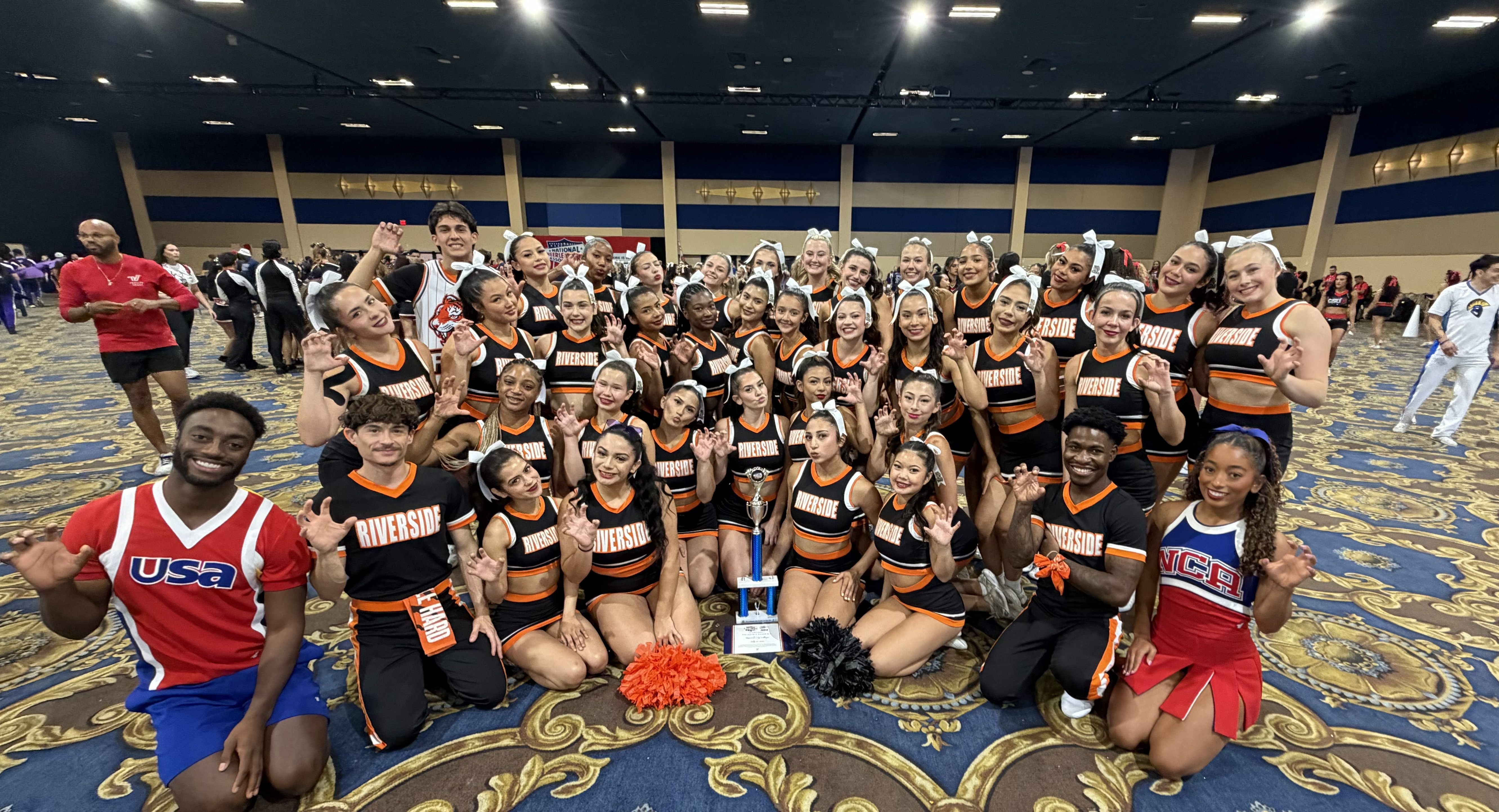 Riverside City College cheer team
