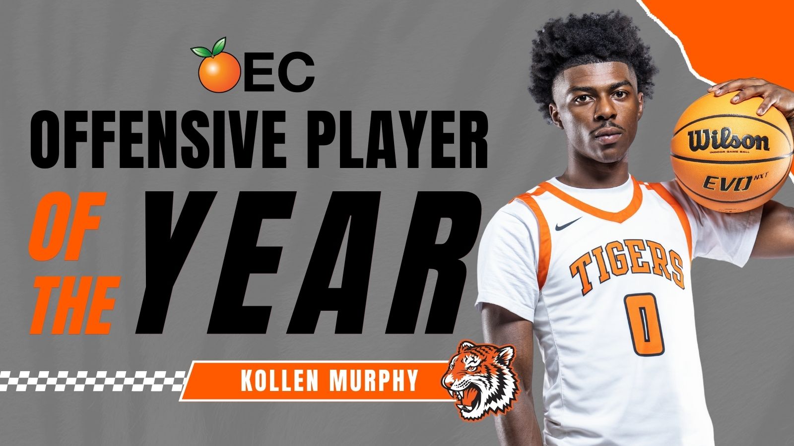Murphy Leads Five Tigers with OEC Postseason Honors