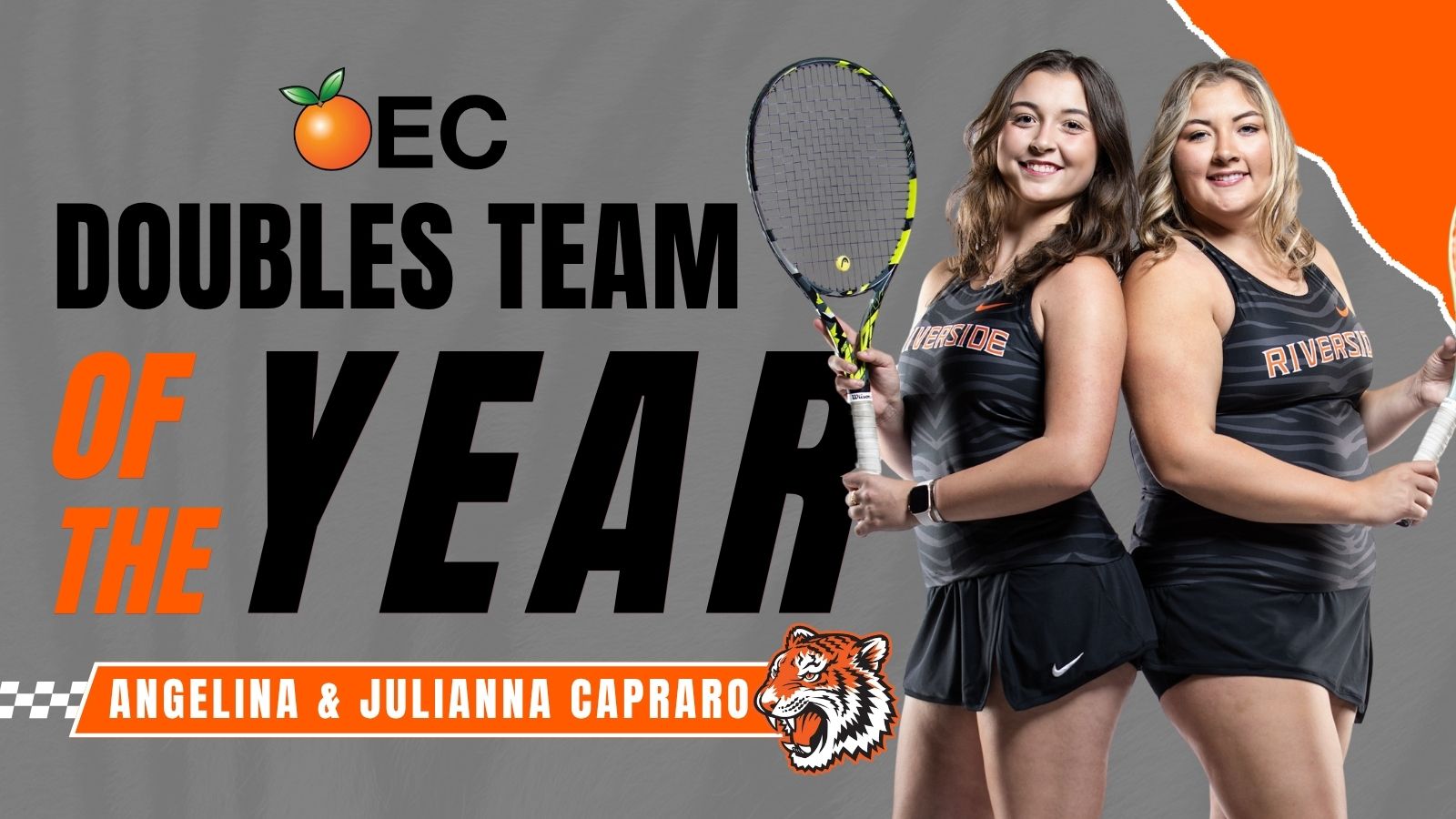 Capraro Sisters Named OEC Doubles Team of the Year